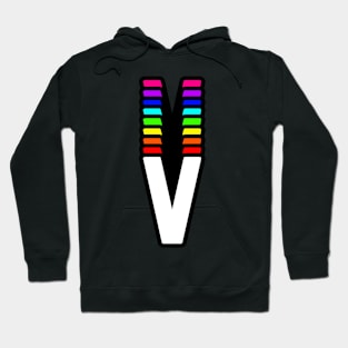 Rainbow Letter, V Hoodie